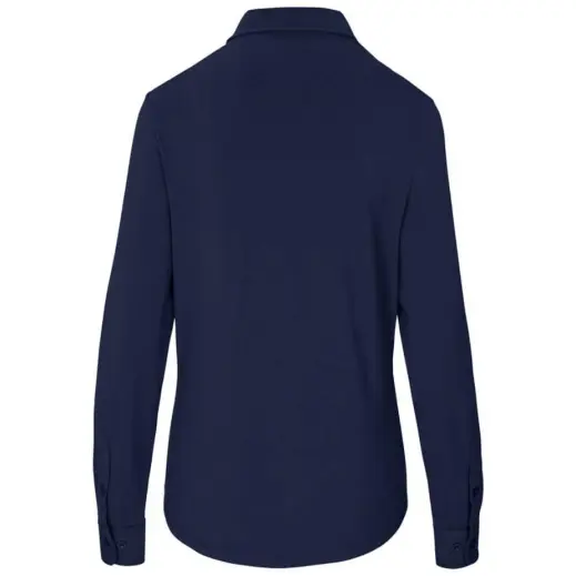 Ladies Long Sleeve Alex Varga Cronus Knitted Shirt Navy Back